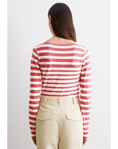 Топ с длинными рукавами BOAT NECK STRIPED, красный Marc o'polo