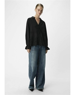 Блузка на пуговицах OBJEDITH, черный Object