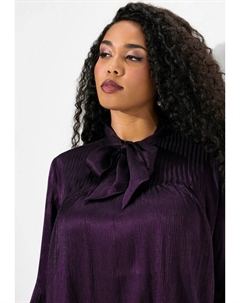 Блузка на пуговицах SHIMMERING NECKTIE, розовый Ulla popken