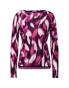 Топ с длинными рукавами BEDRUCKTES, розовый Cecil