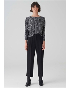 Топ с длинными рукавами 3/4 ARM SEBRY SHINE, черный Opus