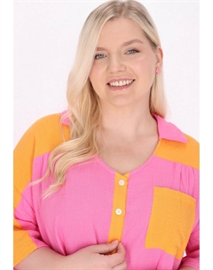 Блузка на пуговицах, розовый Mymo