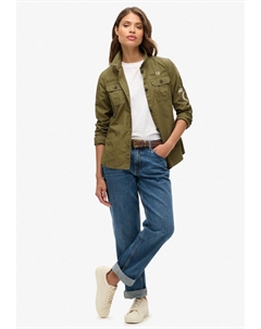 Блузка на пуговицах MILITARY, оливковый Superdry