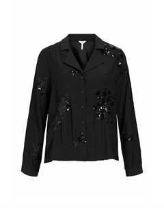 Блузка на пуговицах PAILLETTEN, черный Object