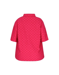 Блузка на пуговицах PLUS SIZE, оранжевый Mymo