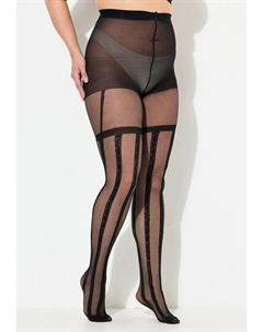 Колготки STRIPED, черный Ulla popken