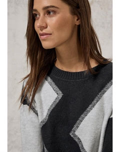 Джемпер GEMUSTERTER, серый Cecil