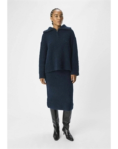 Джемпер HALF-ZIP, темно-синий Object