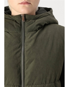 Зимнее пальто NEW NOBLE LONG PADDED HOOD JACKET, темно-зеленый Jdy