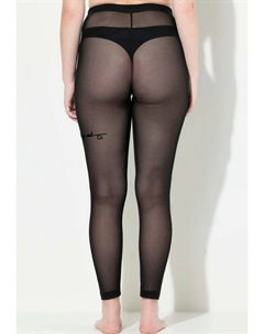 Колготки FLOCKED LOVE TATTOO ILLUSION, черный Ulla popken