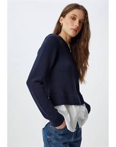 Джемпер CREW NECK, темно-синий Koton