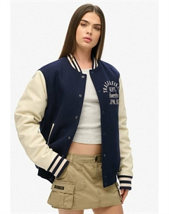 Куртка-бомбер VARSITY STITCH, синий Superdry