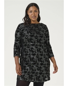 Коктейльное платье / Вечернее платье SEQUIN, черный Kaffe curve