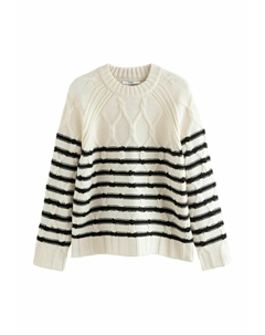 Джемпер CREW NECK REGULAR FIT, белый Next