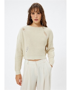 Джемпер DESTROYED, молочный Koton