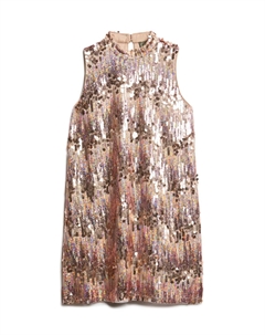 Коктейльное платье / Вечернее платье SEQUIN, розовый Superdry