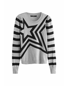 Джемпер CREW NECK LONG SLEEVE PATTERN REGULAR FIT, серый Next