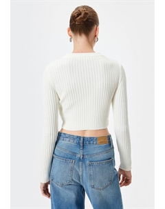 Джемпер CROP, белый Koton