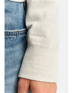 Джемпер CONTRAST V-NECK, молочный Gant