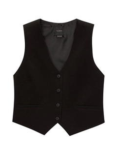 Жилет BUTTON, черный Pull & bear
