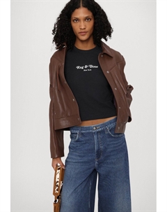 Джинсы свободного кроя MIRAMAR SOFIE HIGH RISE ANKLE WIDE LEG, темно-синий деним Rag & bone