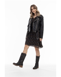 Кожаная куртка, черный Dreimaster