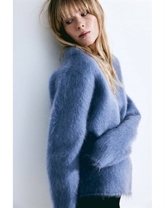 Свитер из мохеровой смеси, синий H&m