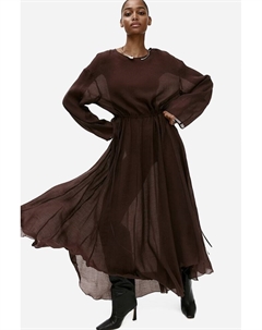 Платье с завязками, коричневый H&m