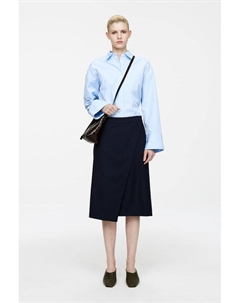 Юбка-Халат из шерсти, синий Arket