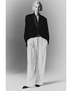 Элегантные брюки прямого кроя, белый H&m