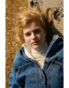 Длинная джинсовая блузка, синий H&m