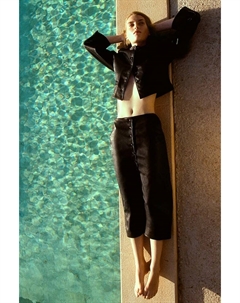 Юбка-Карандаш с покрытием, черный H&m