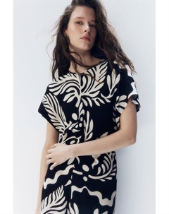 Приталенное платье, черный H&m