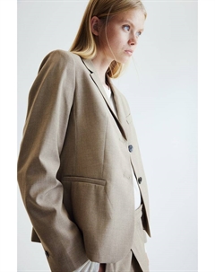 Блейзер по фигуре, бежевый H&m
