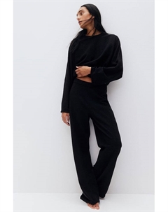 Брюки из букле, черный H&m