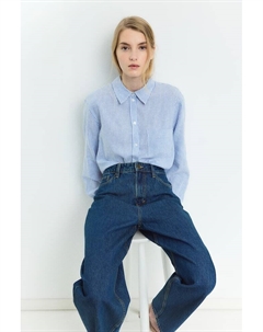 Блузка-Рубашка из льняной смеси, белый H&m