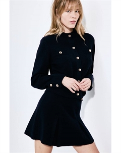 Вязаная юбка А-силуэта, синий H&m