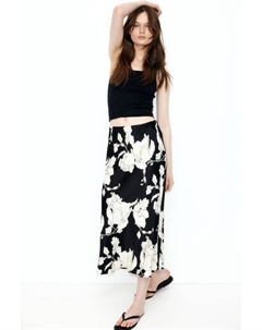 Юбка миди, черный H&m