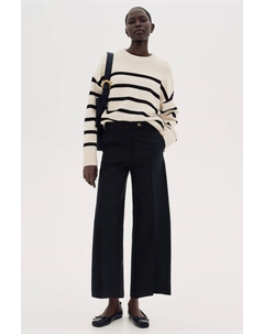 Широкие элегантные брюки, черный H&m