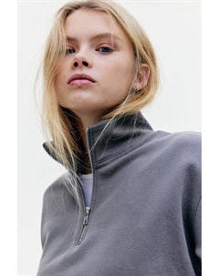 Толстовка с застежкой-молнией, серый H&m