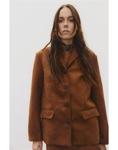 Однобортный блейзер, бежевый H&m