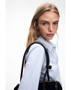 Приталенная блузка с подплечниками, мультиколор H&m