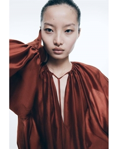 Блузка из смеси лиоцелла, красный H&m