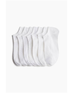 7 пар коротких носков, белый H&m