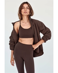 Спортивный бюстгальтер легкая поддержка из лайкры softmove sport, коричневый H&m