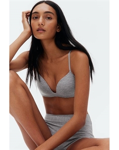 Бюстгальтер пуш-ап без косточек, серый H&m