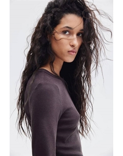 Ребристая рубашка, серый H&m