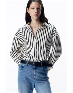 Поплиновая рубашка блузка, мультиколор H&m