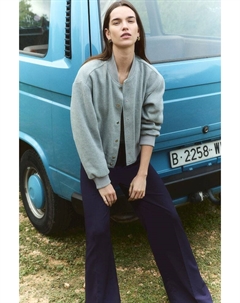 Широкие элегантные брюки, синий H&m