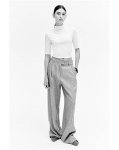 Рубашка из микрофибры с водолазкой, белый H&m